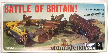 MPC 1/72 Battle of Britain Diorama - Spitfire/Bedford Q.L.- AEC Tanker - 11 Crew and Base, 2-1206-200 plastic model kit